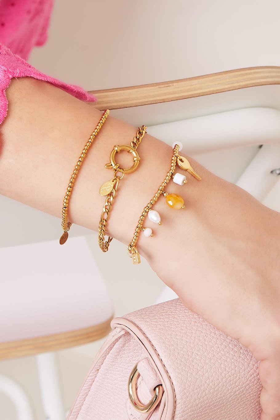 Armband Chain Faye Silber Edelstahl h5Bild4